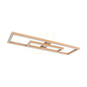 Ramme Ceiling Light / Wall Sconce, Oiled Oak/Matte Nickel, 2xLED, 67.5 W, 123.7 cm small 2
