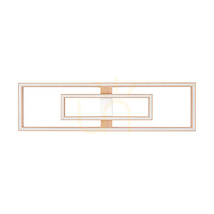Ramme Ceiling Light / Wall Sconce, Oiled Oak/Matte Nickel, 2xLED, 67.5 W, 123.7 cm small 0