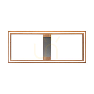 Ramme Ceiling Light / Wall Sconce, Oiled Oak/Matte Nickel, 1xLED 33 W, 83.7 cm 1 Ramme Ceiling Light / Wall Sconce, Oiled Oak/Matte Nickel, 1xLED 33 W, 83.7 cm small 1