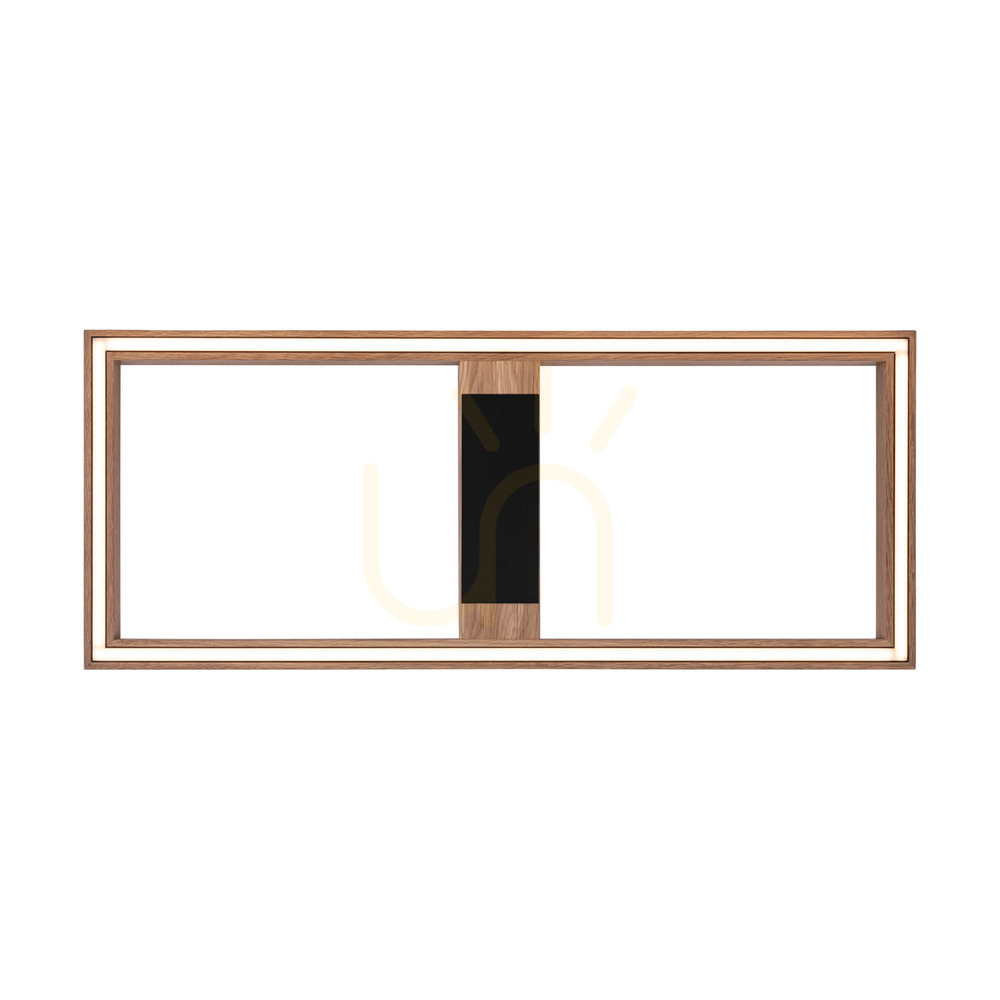 View Ramme Ceiling Light / Wall Sconce, Oiled Oak/Black, 1xLED 33 W, 83.7 cm Ramme Ceiling Light / Wall Sconce, Oiled Oak/Black, 1xLED 33 W, 83.7 cm