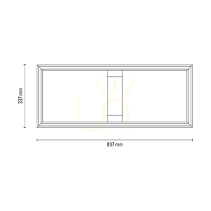 Ramme Ceiling Light / Wall Sconce, Oiled Oak/Black, 1xLED 33 W, 83.7 cm 4 Ramme Ceiling Light / Wall Sconce, Oiled Oak/Black, 1xLED 33 W, 83.7 cm small 4