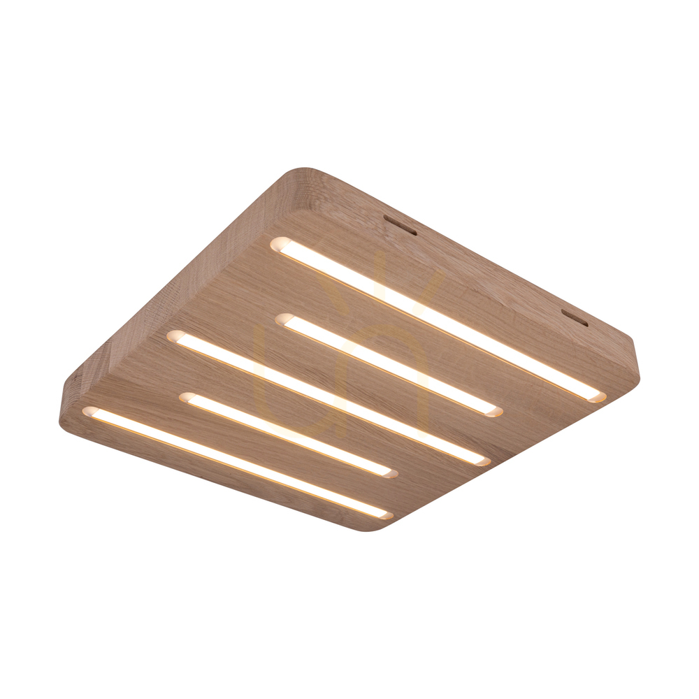 View Neele Ceiling Light / Wall Sconce, Oiled Oak, 5xLED, 19.5 W, 34 cm Neele Ceiling Light / Wall Sconce, Oiled Oak, 5xLED, 19.5 W, 34 cm