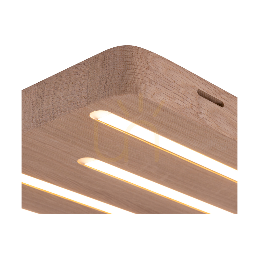 Display Neele Ceiling Light / Wall Sconce, Oiled Oak, 5xLED, 19.5 W, 34 cm Neele Ceiling Light / Wall Sconce, Oiled Oak, 5xLED, 19.5 W, 34 cm