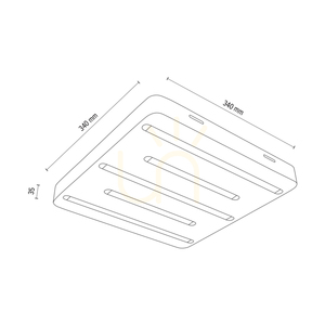 Neele Ceiling Light / Wall Sconce, Oiled Oak, 5xLED, 19.5 W, 34 cm 5 Neele Ceiling Light / Wall Sconce, Oiled Oak, 5xLED, 19.5 W, 34 cm small 5