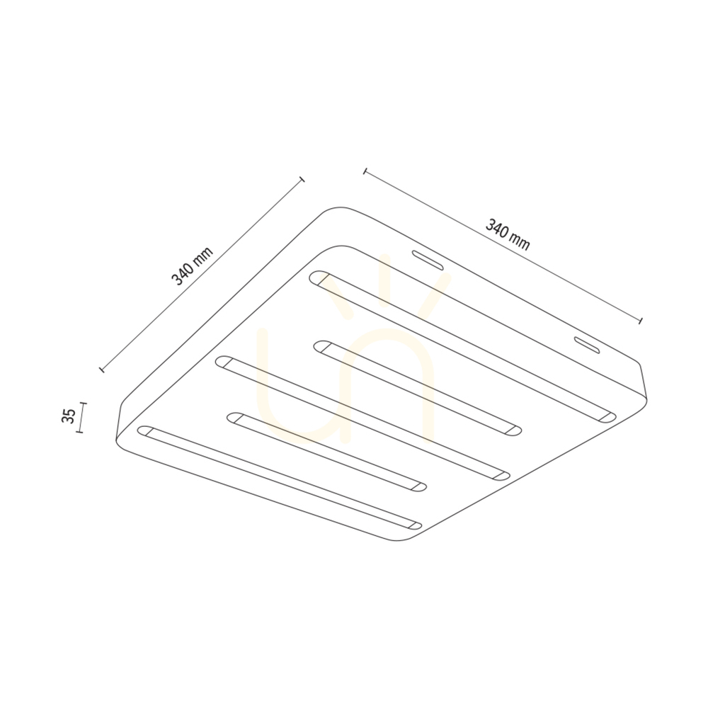 Check Neele Ceiling Light / Wall Sconce, Oiled Oak, 5xLED, 19.5 W, 34 cm Neele Ceiling Light / Wall Sconce, Oiled Oak, 5xLED, 19.5 W, 34 cm