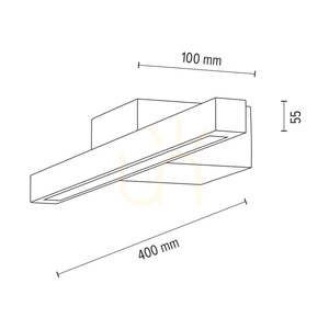 Aqua Luce Wall Sconce, Oiled Oak, 1xLED 6 W, 40 cm 3 Aqua Luce Wall Sconce, Oiled Oak, 1xLED 6 W, 40 cm small 3