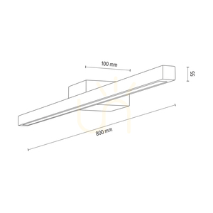 Aqua Luce Wall Sconce, Oiled Oak, 1xLED, 12 W, 80 cm 3 Aqua Luce Wall Sconce, Oiled Oak, 1xLED, 12 W, 80 cm small 3