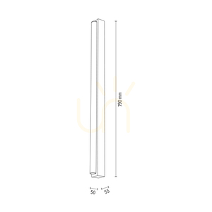 Aqua Luce Wall Sconce, Oiled Oak, 1xLED, 12 W, 79 cm 3 Aqua Luce Wall Sconce, Oiled Oak, 1xLED, 12 W, 79 cm small 3