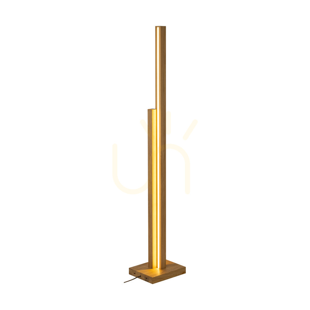 View Soho Floor Lamp, Oiled Oak, 2xLED, 37.5 W, 28 cm Soho Floor Lamp, Oiled Oak, 2xLED, 37.5 W, 28 cm
