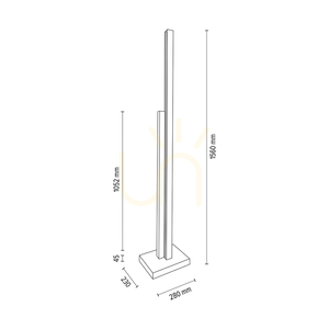 Soho Floor Lamp, Oiled Oak, 2xLED, 37.5 W, 28 cm 4 Soho Floor Lamp, Oiled Oak, 2xLED, 37.5 W, 28 cm small 4