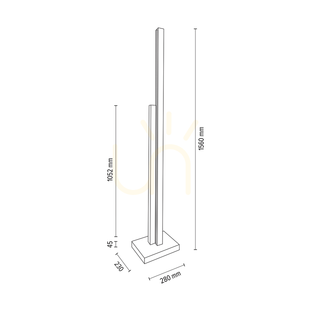 Show Soho Floor Lamp, Oiled Oak, 2xLED, 37.5 W, 28 cm Soho Floor Lamp, Oiled Oak, 2xLED, 37.5 W, 28 cm