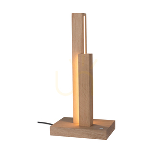 Soho Table Lamp, Oiled Oak, 2xLED 10 W, 21.5 cm 1 Soho Table Lamp, Oiled Oak, 2xLED 10 W, 21.5 cm small 1
