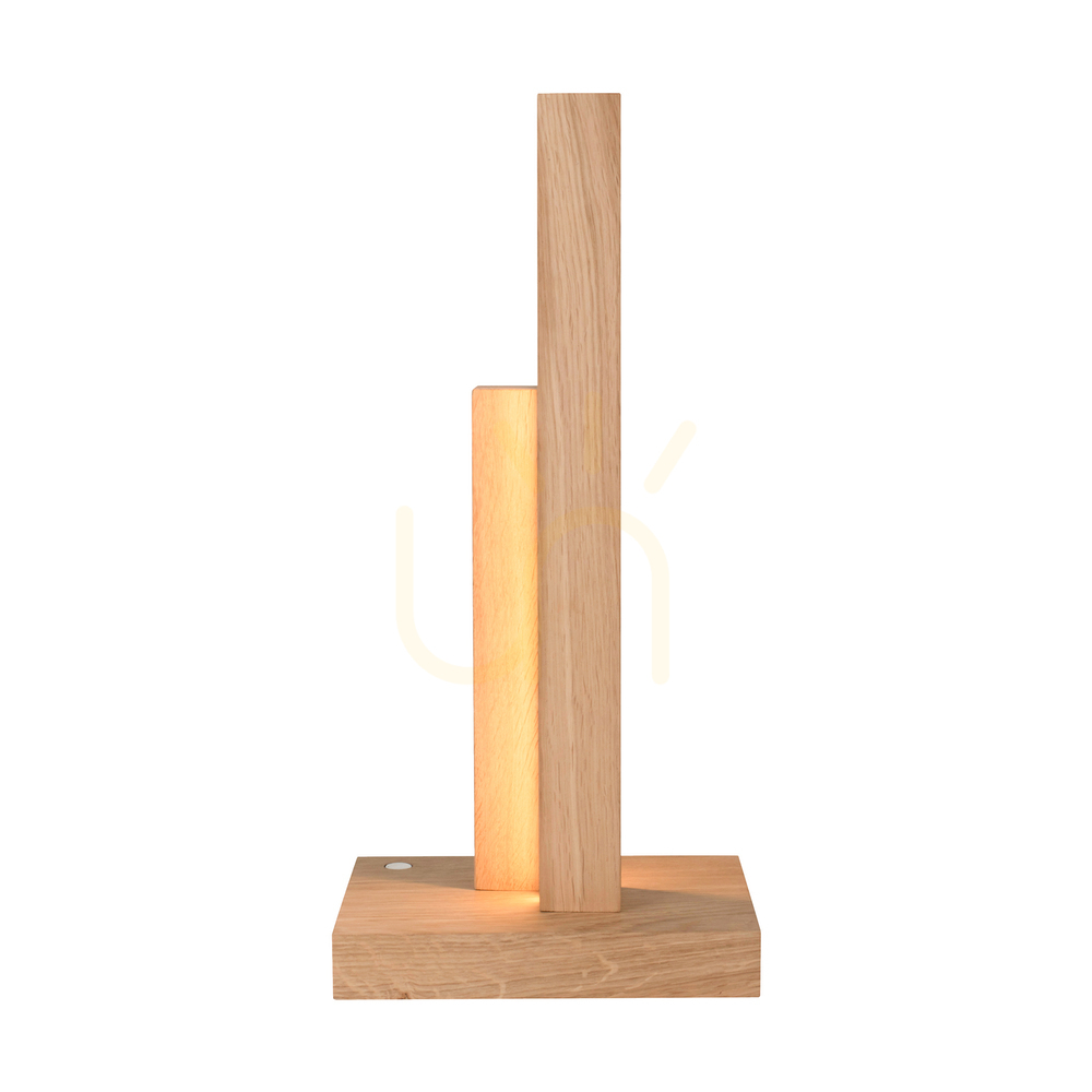 Display Soho Table Lamp, Oiled Oak, 2xLED 10 W, 21.5 cm Soho Table Lamp, Oiled Oak, 2xLED 10 W, 21.5 cm