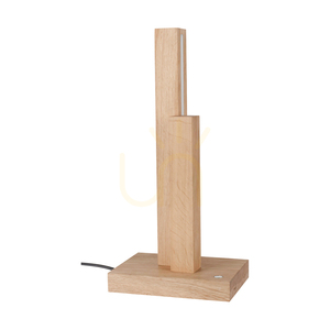 Soho Table Lamp, Oiled Oak, 2xLED 10 W, 21.5 cm 0 Soho Table Lamp, Oiled Oak, 2xLED 10 W, 21.5 cm small 0
