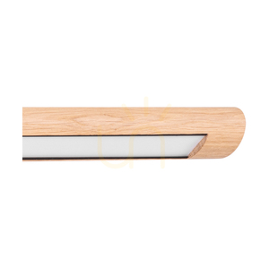 Razmus Ceiling Light, Oiled Oak/Black, 1xLED 28 W, 98 cm small 2