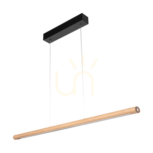 Razmus Pendant Light, Oiled Oak/Black, 1xLED 28 W, Up&amp;Down, 98 cm small 0