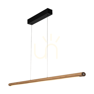 Razmus Pendant Light, Oiled Oak/Black, 1xLED 34 W, Up&amp;Down, 118 cm small 1