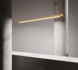 Razmus Pendant Light, Oiled Oak/Black, 1xLED 34 W, Up&amp;Down, 118 cm small 3