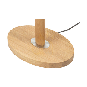 Mercedes Floor Lamp, Oiled Oak/Matte Nickel, Cream and Silver Lampshade, 1xE27, 52 cm 3 Mercedes Floor Lamp, Oiled Oak/Matte Nickel, Cream and Silver Lampshade, 1xE27, 52 cm small 3