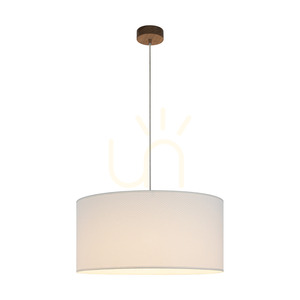 Mercedes Pendant Light, Oiled Oak, White Shade, 1xE27, Ø50 cm 1 Mercedes Pendant Light, Oiled Oak, White Shade, 1xE27, Ø50 cm small 1