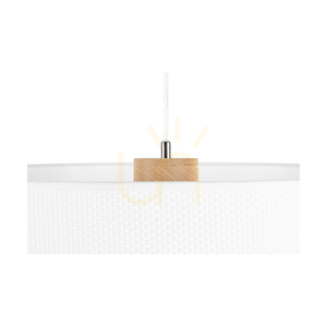 Mercedes Pendant Light, Oiled Oak, White Shade, 1xE27, Ø50 cm 2 Mercedes Pendant Light, Oiled Oak, White Shade, 1xE27, Ø50 cm small 2