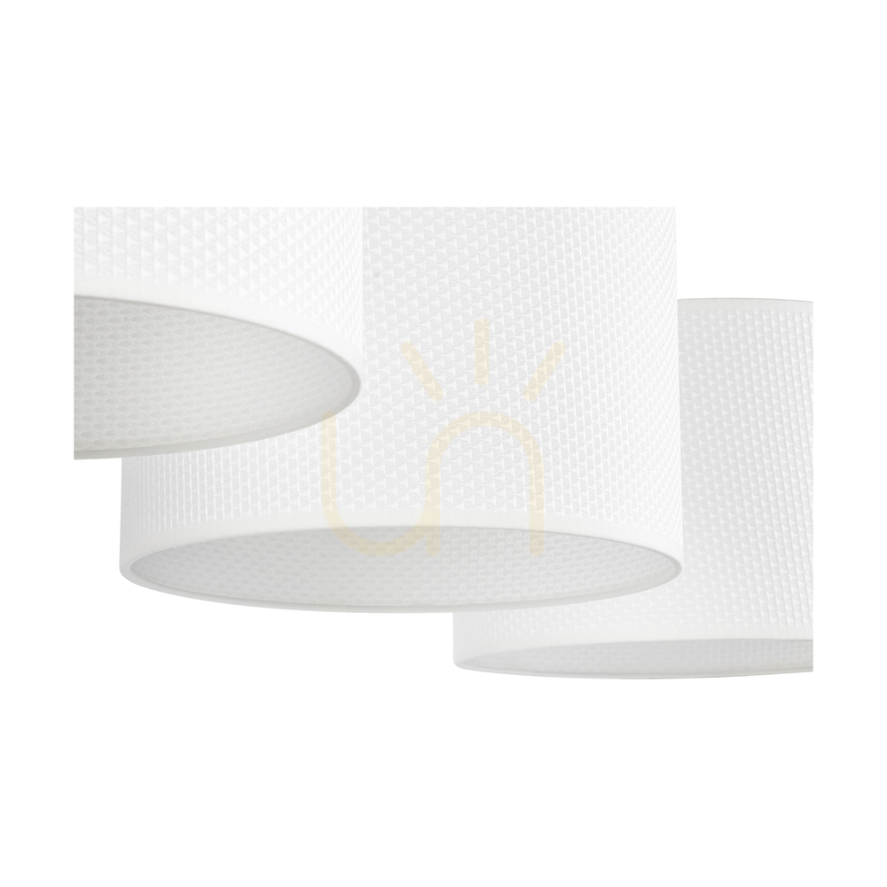 Preview Mercedes Pendant Light, Oiled Oak, White Shade, 3xE27, 100 cm Mercedes Pendant Light, Oiled Oak, White Shade, 3xE27, 100 cm