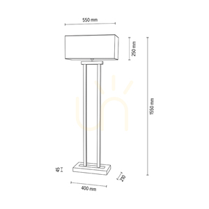 Hakon Floor Lamp, Oiled Oak/Black, Beige Lampshade, 1xE27 + 2xLED 40 W, 56 cm 2 Hakon Floor Lamp, Oiled Oak/Black, Beige Lampshade, 1xE27 + 2xLED 40 W, 56 cm small 2