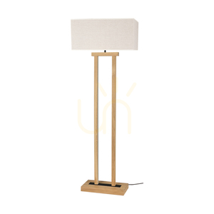Hakon Floor Lamp, Oiled Oak/Black, Beige Lampshade, 1xE27 + 2xLED 40 W, 56 cm 0 Hakon Floor Lamp, Oiled Oak/Black, Beige Lampshade, 1xE27 + 2xLED 40 W, 56 cm small 0