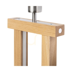 Hakon Table Lamp, Oiled Oak/Matte Nickel, White Lampshade, 1xE27 + 2xLED 40 W, 35 cm small 3