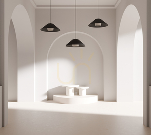 Amigo Pendant Light, Oiled Oak, Beige/Black Shade, 1xE27, Ø70 cm 4 Amigo Pendant Light, Oiled Oak, Beige/Black Shade, 1xE27, Ø70 cm small 4