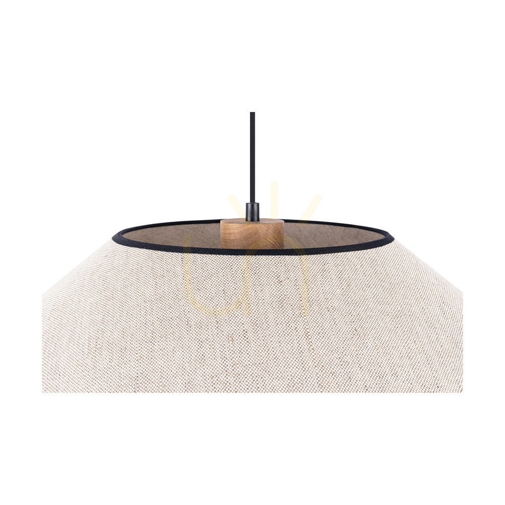 Preview Amigo Pendant Light, Oiled Oak, Beige Shade, 1xE27, Ø75 cm Amigo Pendant Light, Oiled Oak, Beige Shade, 1xE27, Ø75 cm