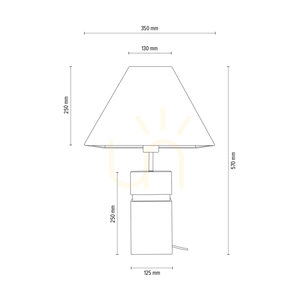 Forte Table Lamp, Oiled Oak/Matte Nickel, Beige Lampshade, 1xE27, 35 cm 3 Forte Table Lamp, Oiled Oak/Matte Nickel, Beige Lampshade, 1xE27, 35 cm small 3