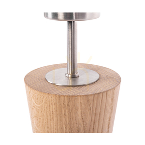 Azalea Table Lamp, Oiled Oak/Matte Nickel, White Lampshade, 1xE27, Ø30 cm 3 Azalea Table Lamp, Oiled Oak/Matte Nickel, White Lampshade, 1xE27, Ø30 cm small 3