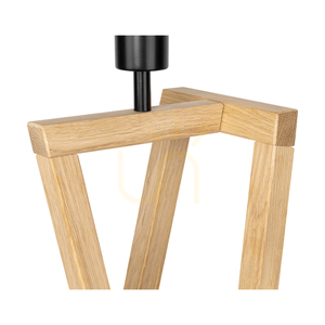 Clessidra Floor Lamp, Oiled Oak/Matte Nickel, White Lampshade, 1xE27, Ø58 cm 2 Clessidra Floor Lamp, Oiled Oak/Matte Nickel, White Lampshade, 1xE27, Ø58 cm small 2