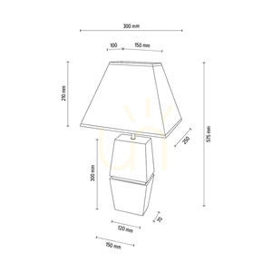 Logan Table Lamp, Oiled Oak/Matte Nickel, White Lampshade, 1xE27, 30 cm 4 Logan Table Lamp, Oiled Oak/Matte Nickel, White Lampshade, 1xE27, 30 cm small 4
