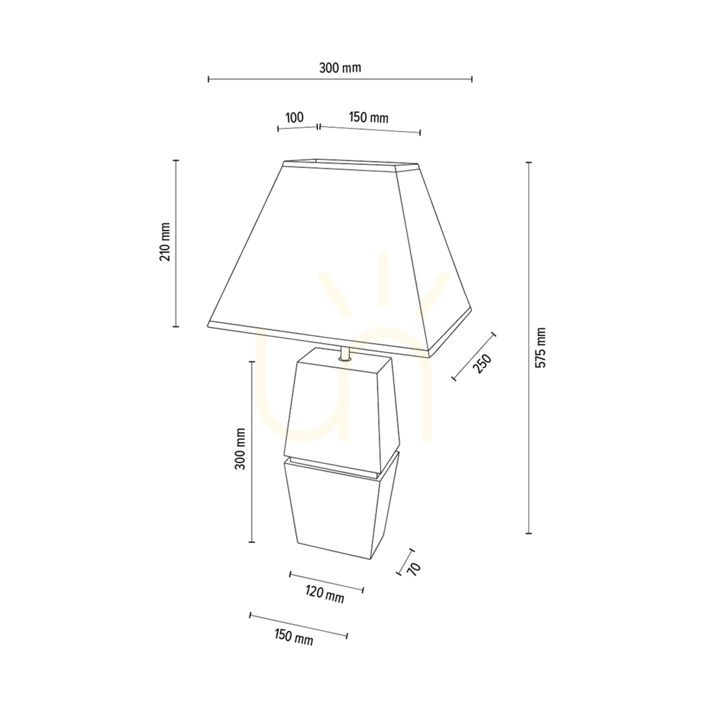 Show Logan Table Lamp, Oiled Oak/Matte Nickel, White Lampshade, 1xE27, 30 cm Logan Table Lamp, Oiled Oak/Matte Nickel, White Lampshade, 1xE27, 30 cm