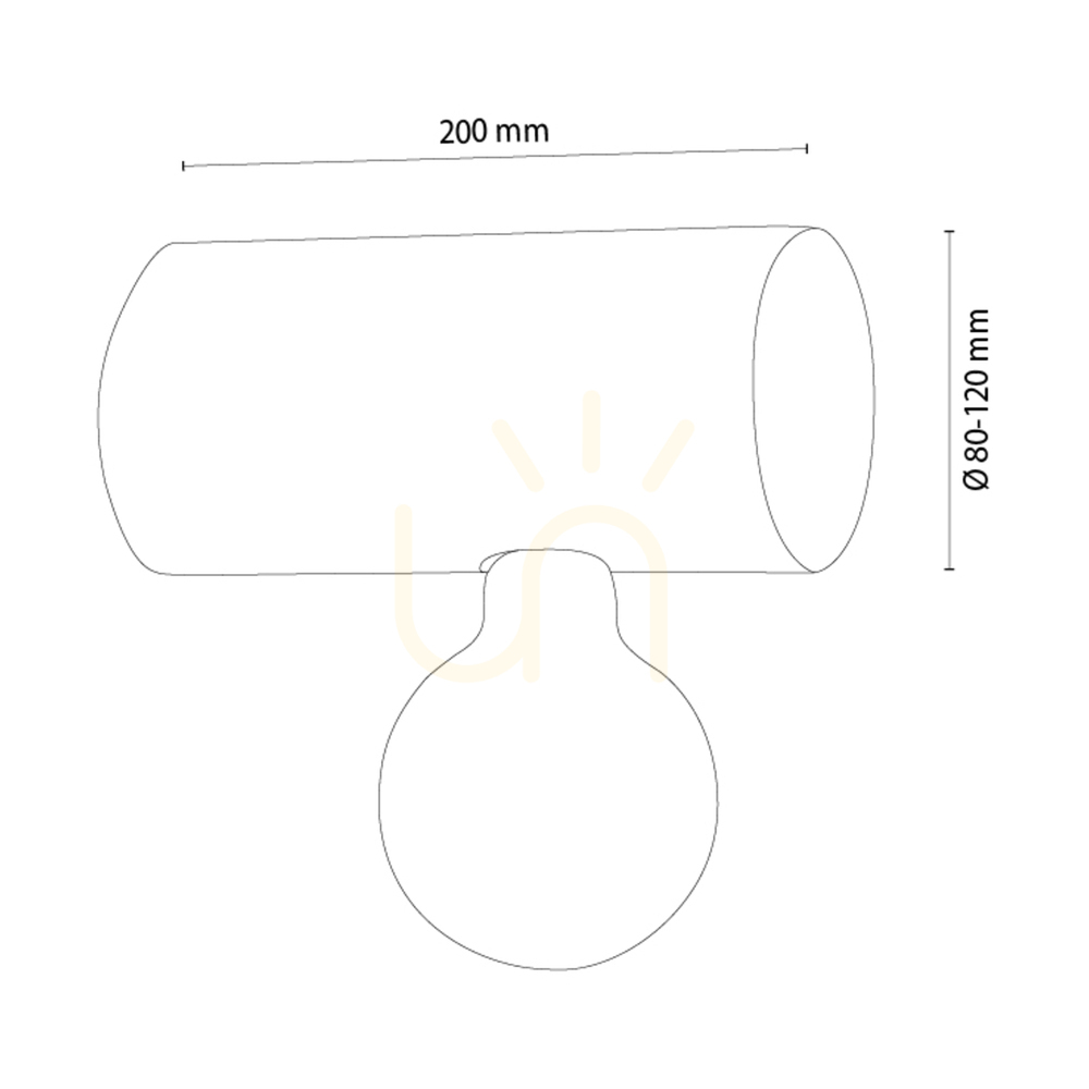 View Core Wall Sconce, Brown, 1xE27, 20 cm Core Wall Sconce, Brown, 1xE27, 20 cm