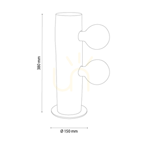 Core Table Lamp, Brown/Black, 2xE27, Ø15 cm 2 Core Table Lamp, Brown/Black, 2xE27, Ø15 cm small 2