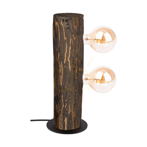 Core Table Lamp, Walnut/Black, 2xE27, Ø15 cm small 0