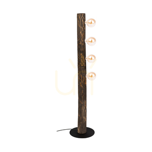 Core Floor Lamp, Walnut/Black, 4xE27, Ø30 cm 0 Core Floor Lamp, Walnut/Black, 4xE27, Ø30 cm small 0