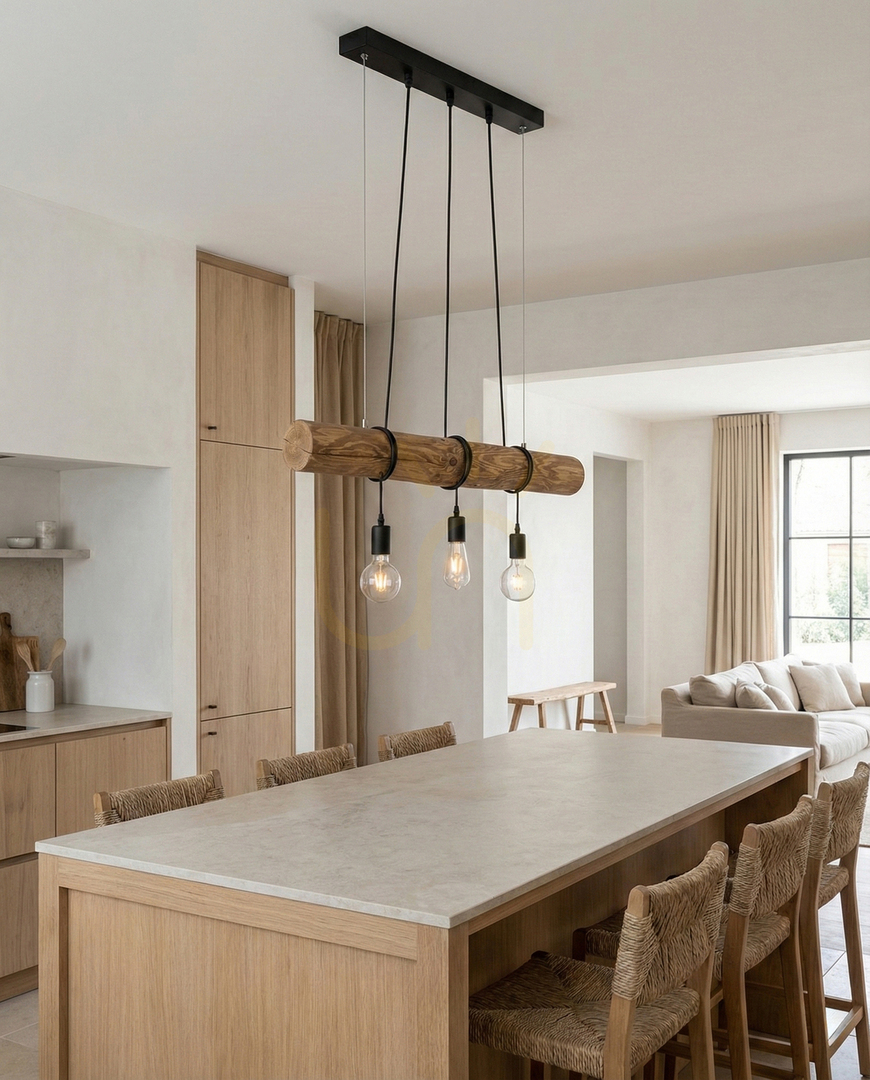 View Hikari Pendant Light, Brown/Black, 3xE27, 70 cm Hikari Pendant Light, Brown/Black, 3xE27, 70 cm