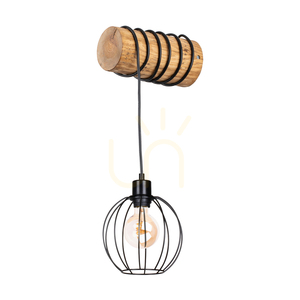 Lumo Wall Sconce, Brown/Black, 1xE27, 27 cm 0 Lumo Wall Sconce, Brown/Black, 1xE27, 27 cm small 0