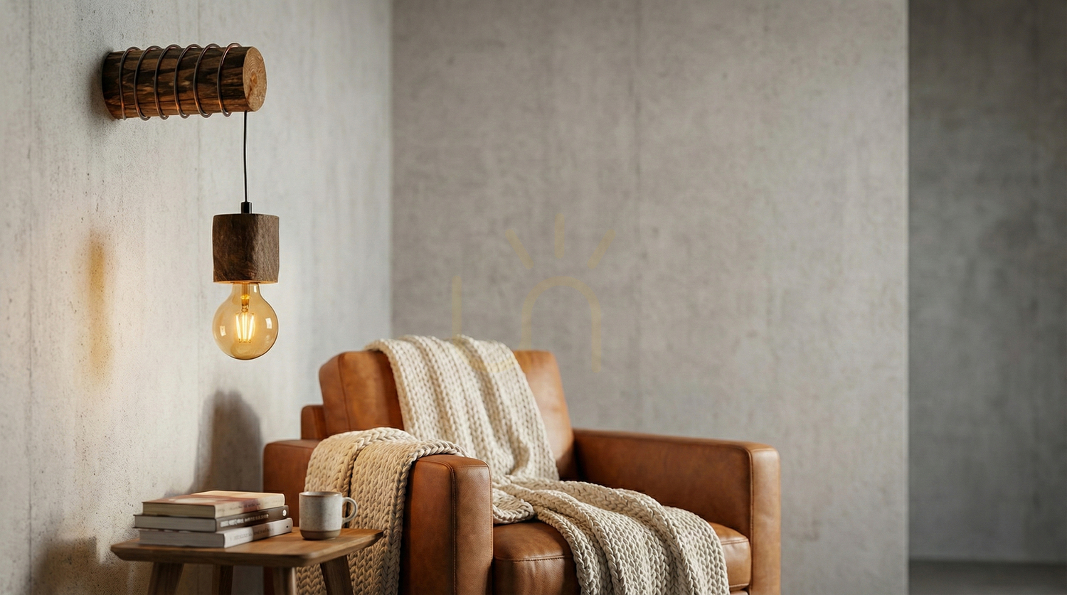 View Skog Wall Sconce, Walnut, 1xE27, 20 cm Skog Wall Sconce, Walnut, 1xE27, 20 cm