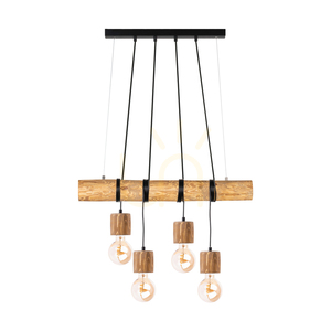 Skog Pendant Light, Brown/Black, 4xE27, 90 cm 0 Skog Pendant Light, Brown/Black, 4xE27, 90 cm small 0