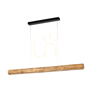 Vudovi Pendant Light, Walnut/Black, 1xLED 45 W, 115 cm small 0