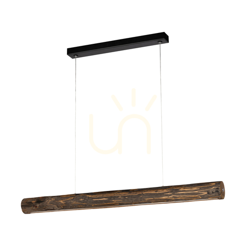 Check Vudovi Pendant Light, Brown/Black, 1xLED, 35 W, 90 cm