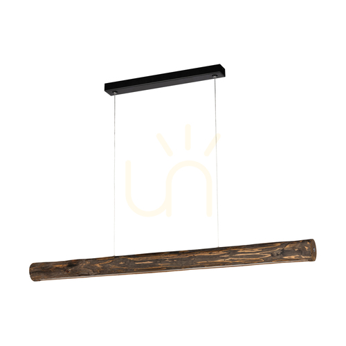 Check Vudovi Pendant Light, Walnut/Black, 1xLED 45 W, 115 cm