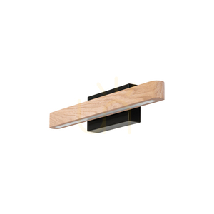 Forestier Wall Sconce, Oiled Oak/Black, 1xLED 7 W, 40 cm 0 Forestier Wall Sconce, Oiled Oak/Black, 1xLED 7 W, 40 cm small 0