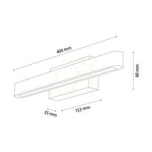 Forestier Wall Sconce, Walnut/Black, 1xLED, 7 W, 40 cm 1 Forestier Wall Sconce, Walnut/Black, 1xLED, 7 W, 40 cm small 1