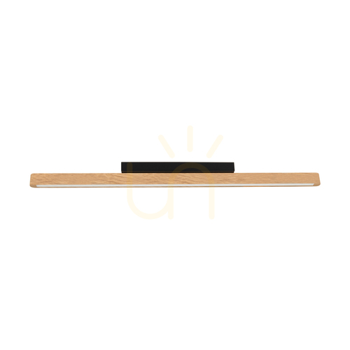 Check Forestier Ceiling Light, Oiled Oak/Black, 1xLED 17 W, 90 cm